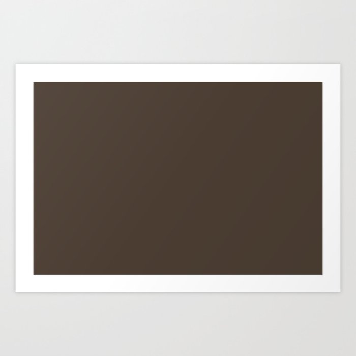 Dark Brown Solid Color Pairs W Sherwin Williams 2019 2020 Trending Color Dark Clove Sw 9183 Kunstdrucke Von Simplysolids Society6