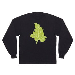 Spring Leaf Botanical Print Long Sleeve T-shirt