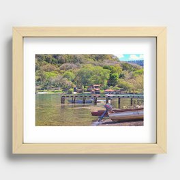 Gold lake Recessed Framed Print