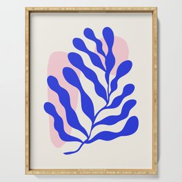 Blue Matisse Ferns Serving Tray