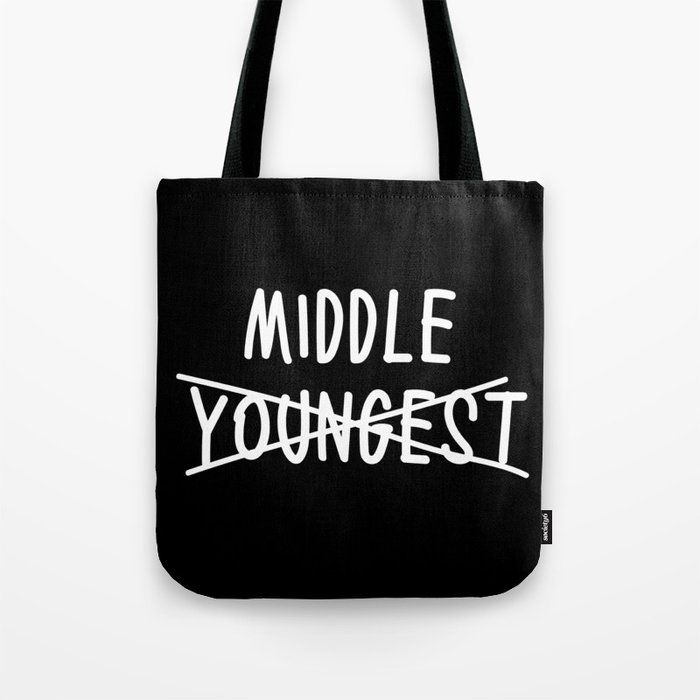 New Baby Middle Sibling Funny Tote Bag