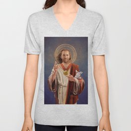 Saint Nicolas of Cage V Neck T Shirt