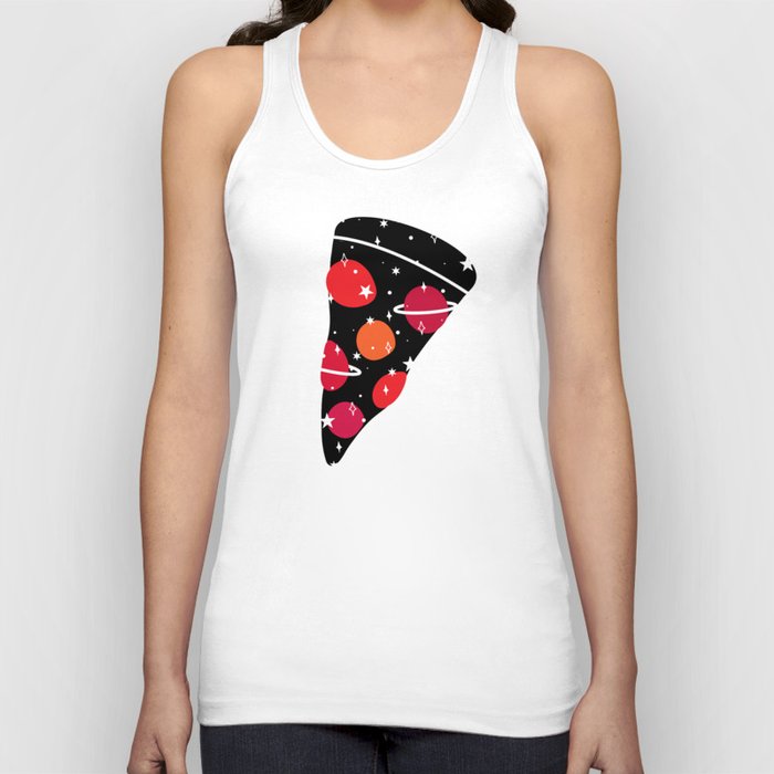 Space Pizza (black) Tank Top