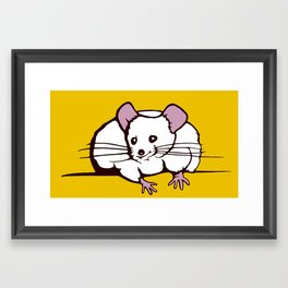 Fat mouse Framed Art Print