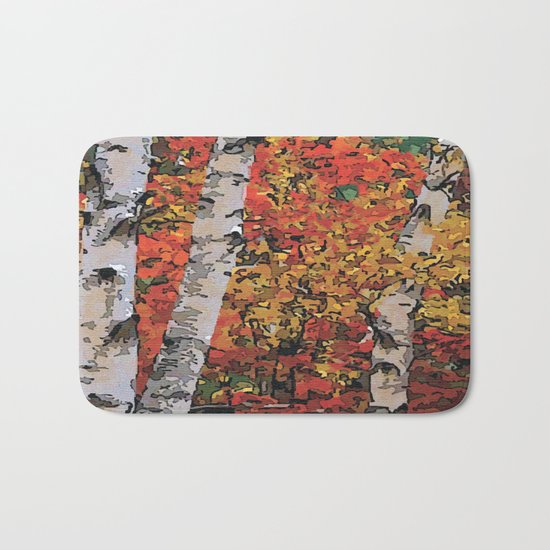 Birch Trees Bath Mat
