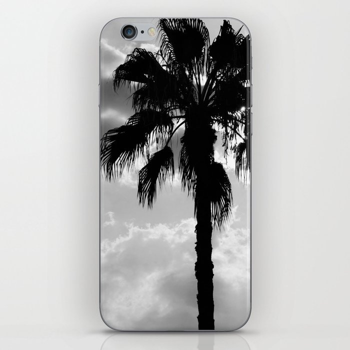 Palm Trees In Black And White iPhone Skin