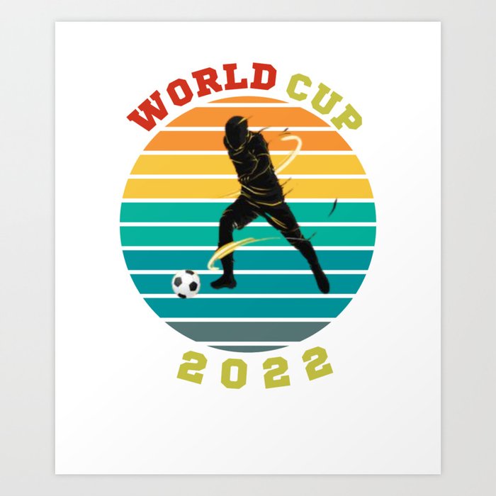 world cup football Art Print