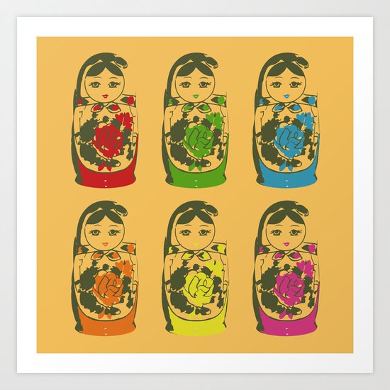 matryoshka dolls Art Print