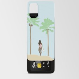 Surfer Girl II - Minimalist Illustration Android Card Case