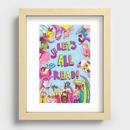 Let's All Read! Recessed Framed Print