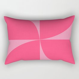 mod petals - pinks Rectangular Pillow