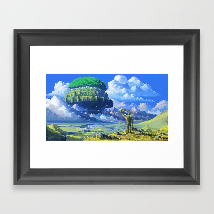 Castle in the sky Framed Art Print