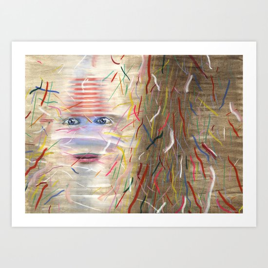 White Dreamer Art Print