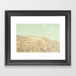 Hollywood Sign Framed Art Print