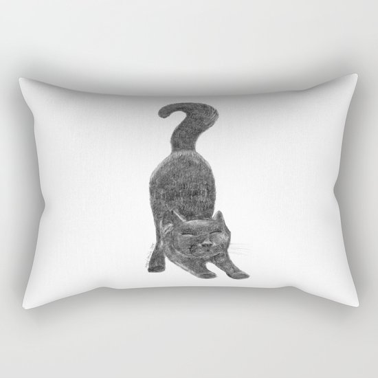 CAT I - pencil illustration Rectangular Pillow