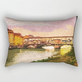 Florence, Ponte Vecchio Rectangular Pillow