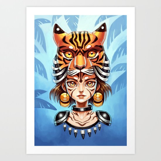 Tiger Tribe Art Print