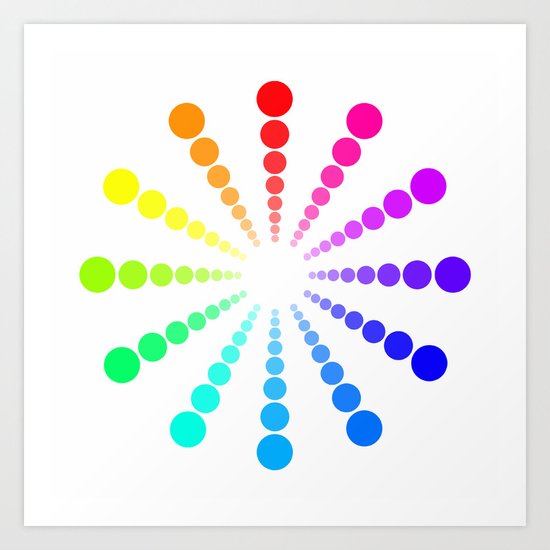 dots & circles o4 Art Print