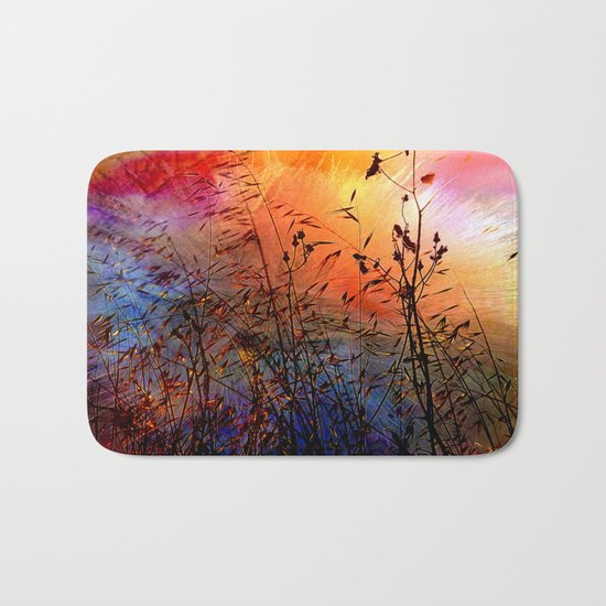Vintage Nature explosion Bath Mat