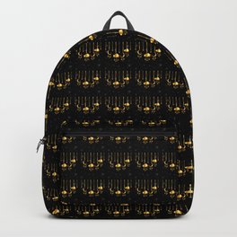 Night sky hanging moon and clouds Backpack