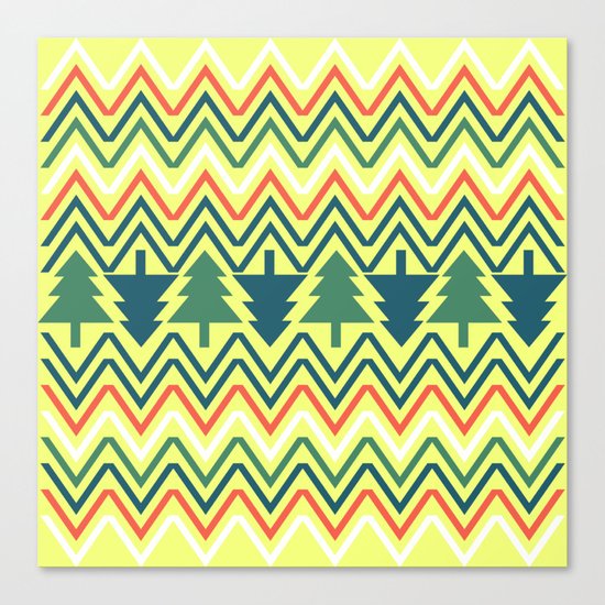 Christmas trees Canvas Print