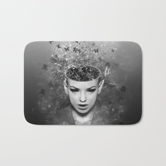I walk alone to find the way home Bath Mat