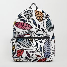 Leaf Illustration Pattern Backpack | Leafdesign, Leafvector, Drawing, Illustration, Watercolor, Leafillustration, Leafart, Leaves, Leaf 