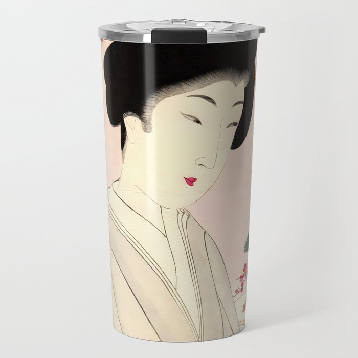 Bride and Nuptial Sake (Toyohara Chikanobu) Travel Mug