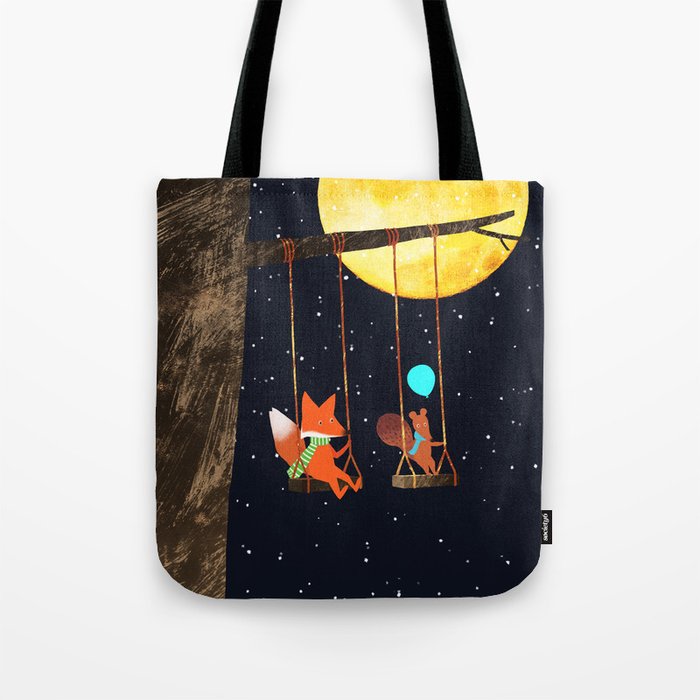 Swing under the Moon Tote Bag