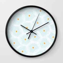sky ripples - all over pattern Wall Clock
