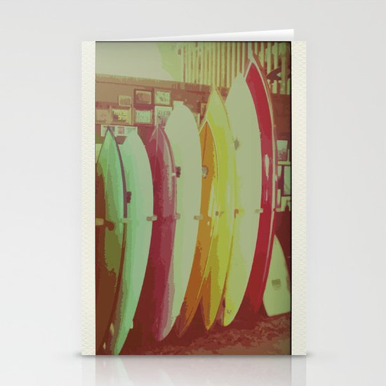Surfboards Stationery Cards