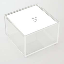 Marry me Acrylic Box