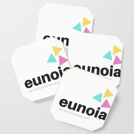 Eunoia Word Definition Coaster