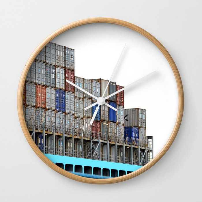 Containers Wall Clock