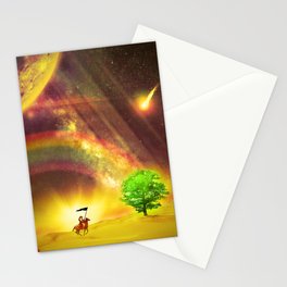 End of a knight's journey Stationery Card