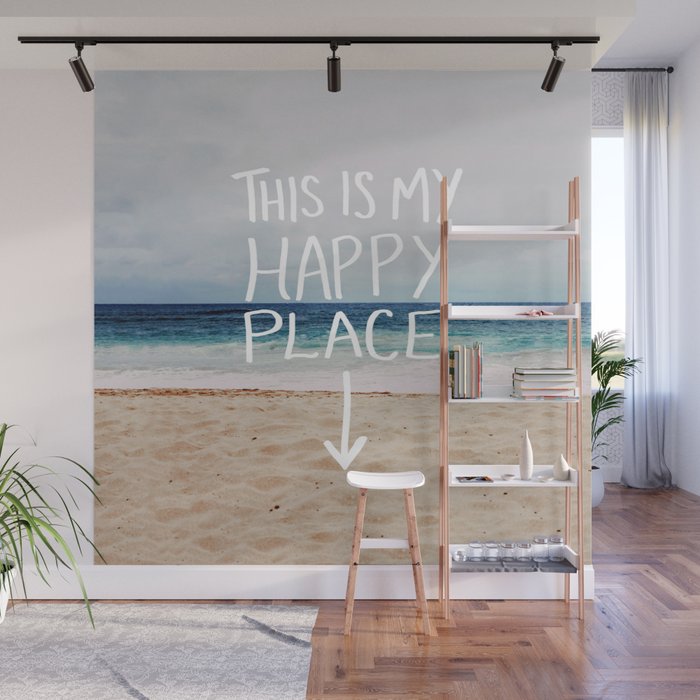 Society6 ケース Happy Place by Leah Flores My Happy Place (Beach) Art Print by Leah Flores | Society6