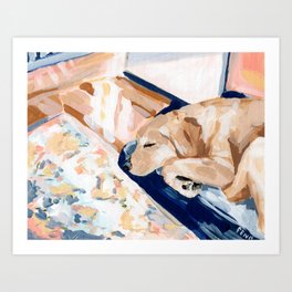 Bella Sleeping Art Print