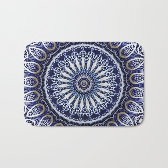 China Blue Bath Mat