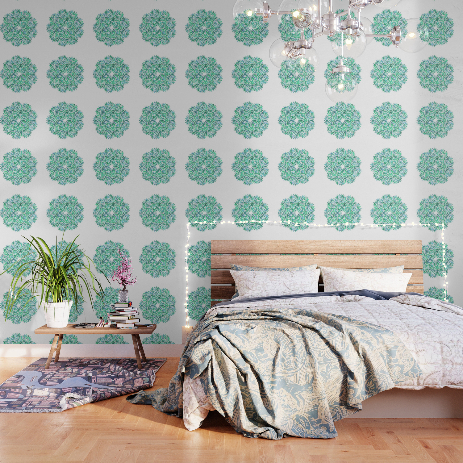 Mandala Southwest Succulent Wallpaper By Naturemagick Society6