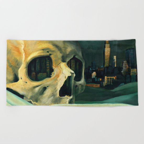 Civilizations Oil Painting Beach Towel