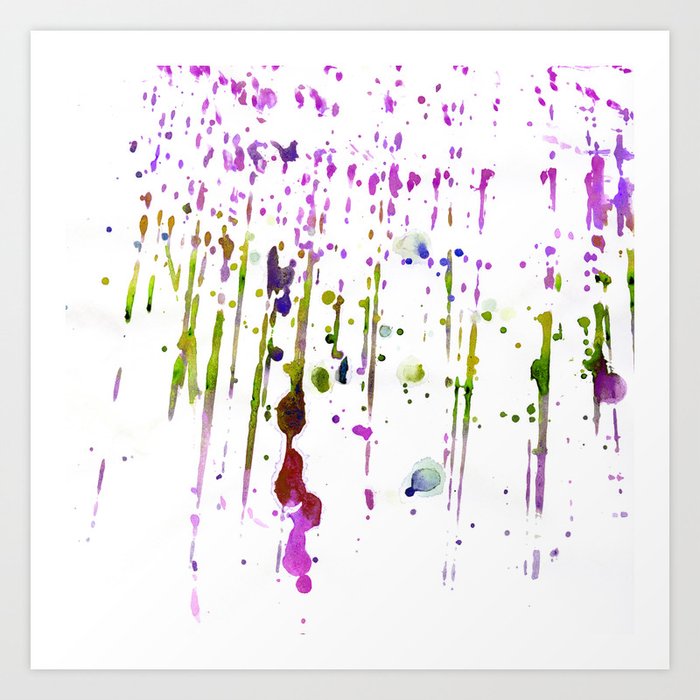 Abstract Lime Green Neon Pink Purple Watercolor Paint Splatters Art Abstract Lime Green Neon Pink Purple Watercolor Paint Splatters Art Print By Water Society6
