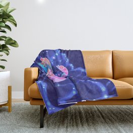 Dreaming nautilus Throw Blanket