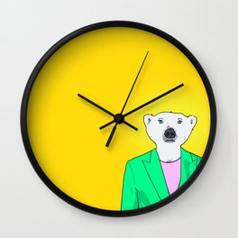 Endangered // Polar Bear Wall Clock
