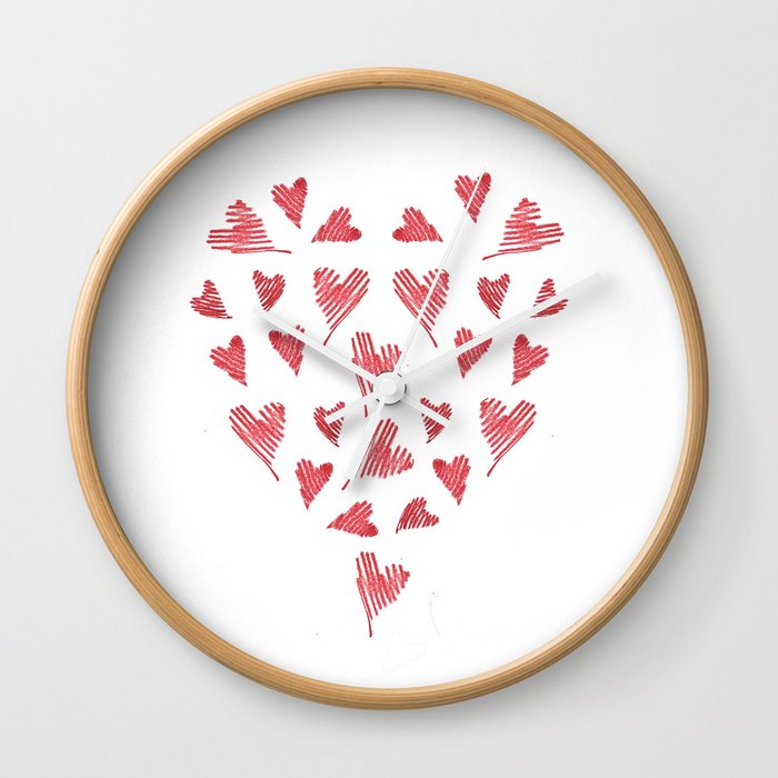 Big heart Wall Clock