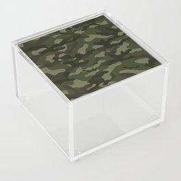 vintage military camouflage Acrylic Box