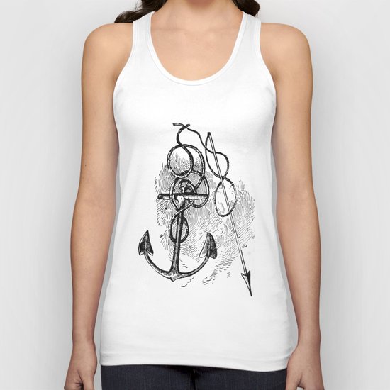 Anchor and harpoon. Unisex Tank Top