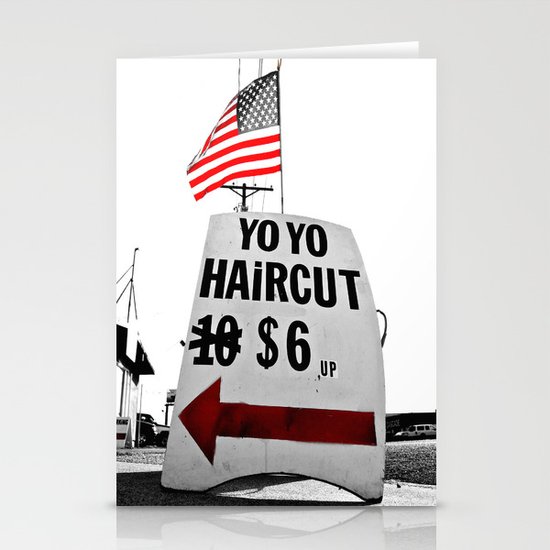 Yo Yo Hair Cut Stationery Cards