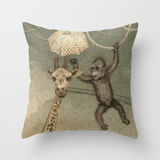 Best Friends Throw Pillow