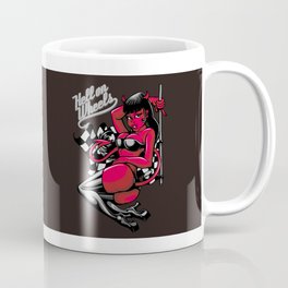 Devil Pin-Up Girl - Hell on Wheels Coffee Mug