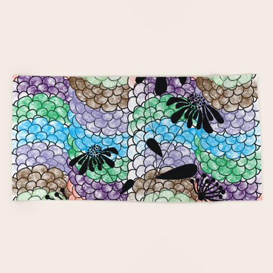 color 1 Beach Towel